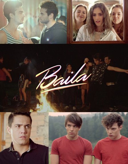 Poster for the series "Baila!"